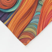 ABSTRAKTER KROW-BLANKET FLEECEDECKE (Ecke)