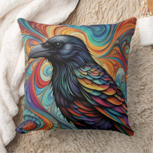 ABSTRAKTER KROW CUSHION KISSEN