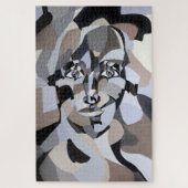 Abstrakter Kubismus Figurative Geometric Jigsaw Pu Puzzle (Vertikal)