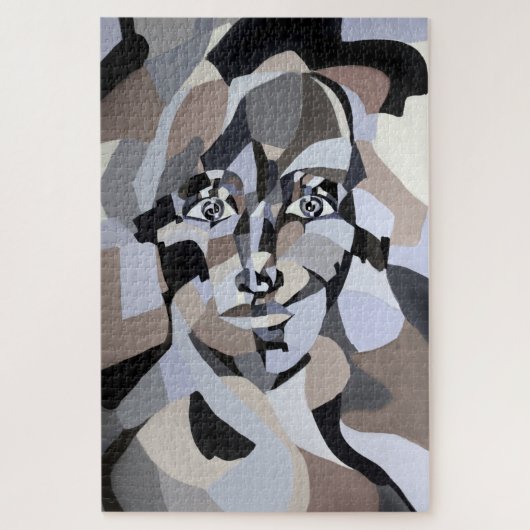 Abstrakter Kubismus Figurative Geometric Jigsaw Pu Puzzle (Vertikal)