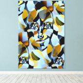 Abstrakter Kubismus Figurative geometrische Formen Leinwanddruck (Insitu (Holzboden))