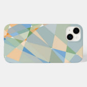 Abstrakter Kubismus Mosaikmuster Case-Mate iPhone Hülle (Rückseite (Horizontal))
