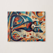 Abstrakter Kubismus Puzzle (Horizontal)