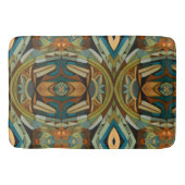 Abstrakter kubistischer Inspirierte Art Déco 4 Badematte (Vorderseite)