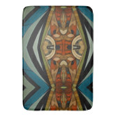 Abstrakter kubistischer Inspirierte Art Déco 5 Badematte (Vorderseite Vertikal)