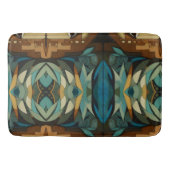 Abstrakter kubistischer Inspirierte Art Déco 8 Badematte (Vorderseite)