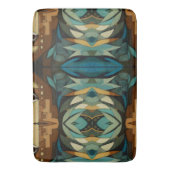 Abstrakter kubistischer Inspirierte Art Déco 8 Badematte (Vorderseite Vertikal)