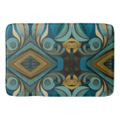 Abstrakter kubistischer Inspirierte Art Déco 9 Badematte (Vorderseite)