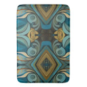 Abstrakter kubistischer Inspirierte Art Déco 9 Badematte (Vorderseite Vertikal)