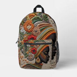 Abstrakter kubistischer Kunstbackpack - kühne Mode Bedruckter Rucksack