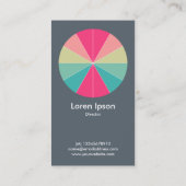 Abstrakter Kuchen 01 - Cool Grau Visitenkarte (Rückseite)