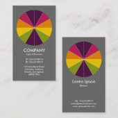 Abstrakter Kuchen 02 - Grau #6a6a6a Visitenkarte (Vorne/Hinten)