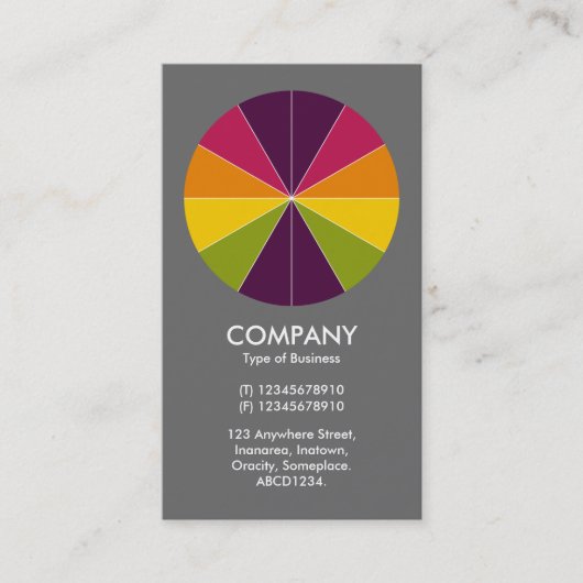 Abstrakter Kuchen 02 - Grau #6a6a6a Visitenkarte (Vorderseite)