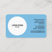 Abstrakter Kuchen 04 - Blue #76BCE5 Visitenkarte (Rückseite)