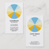 Abstrakter Kuchen 04 - Weiß Visitenkarte (Vorne/Hinten)