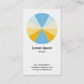 Abstrakter Kuchen 04 - Weiß Visitenkarte (Rückseite)