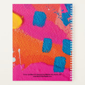 Abstrakter kühner Glaube Wochenmonatlich 2023 Plan Planer (Rückseite)