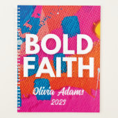 Abstrakter kühner Glaube Wochenmonatlich 2023 Plan Planer (Vorderseite)