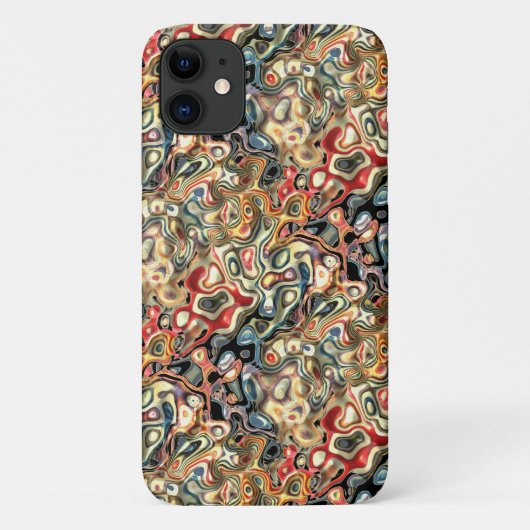 Abstrakter Kunst iPhone 11 Hülle (Rückseite)