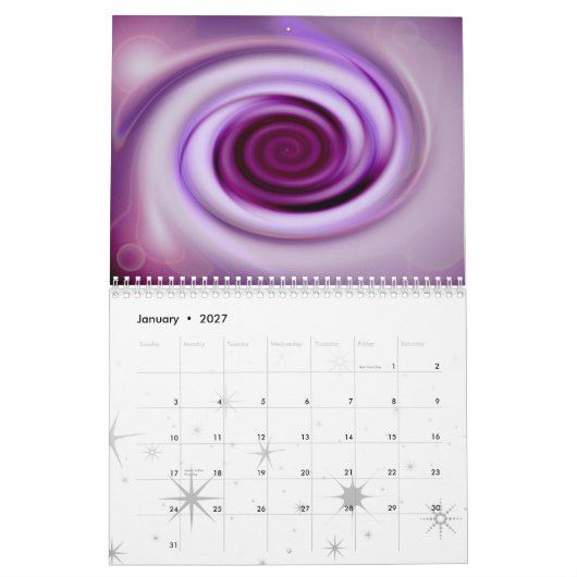 Abstrakter Kunst-Kalender Kalender (Jan 2027)