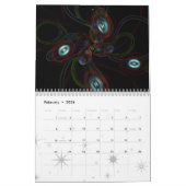 Abstrakter Kunst-Kalender Kalender (Feb 2026)