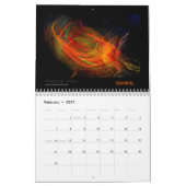 Abstrakter Kunst-Kalender mit 2011 Digital Kalender (Feb 2027)