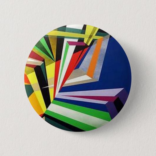 Abstrakter Kunst-Knopf Button (Vorderseite)