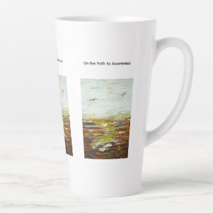 Abstrakter Kunst-Lattee-Becher - „Auf dem Weg zur Milchtasse