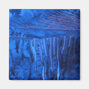 Abstrakter Kunst-Magnet "des tiefen Wasser-#2" Magnet