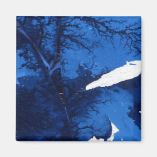 Abstrakter Kunst-Magnet "gefrorenen Ridges" Magnet