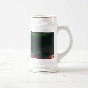 Abstrakter Kunst Raum Bierglas