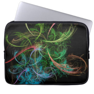 Abstrakter Kunst Raum Blumen Laptopschutzhülle