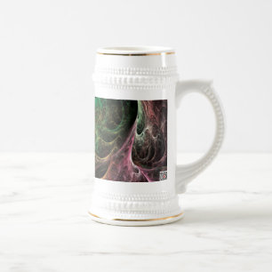 Abstrakter Kunst Raum Feuer Bierglas