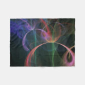 Abstrakter Kunst Raum Fleecedecke (Vorderseite (Horizontal))