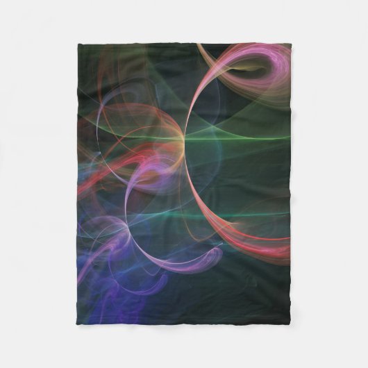 Abstrakter Kunst Raum Fleecedecke (Vorderseite)