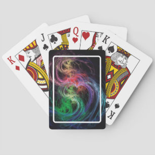 Abstrakter Kunst Raum Herzen Spielkarten