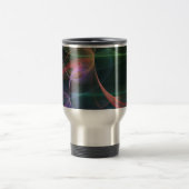 Abstrakter Kunst Raum Reisebecher (Mittel)