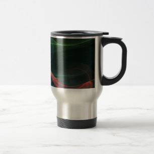 Abstrakter Kunst Raum Reisebecher