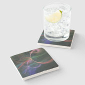 Abstrakter Kunst Raum Steinuntersetzer (Seitenansicht)