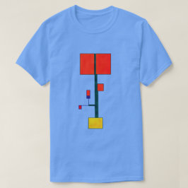 Abstrakter Kunstdruck im neuen Mondrian-Stil T-Shirt