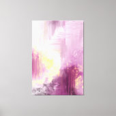 Abstrakter Kunstdruck Original lila gelbe Malerei Leinwanddruck (Vorderseite)