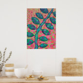 Abstrakter Kunstdruck 'Spotted Vine' Poster (Küche)