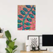 Abstrakter Kunstdruck 'Spotted Vine' Poster (Heimbüro)