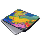 Abstrakter Kunsthintergrund. Handgemalter Hintergr Laptopschutzhülle (Vorne Knopf)