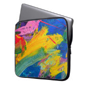 Abstrakter Kunsthintergrund. Handgemalter Hintergr Laptopschutzhülle (Vorderseite Links)