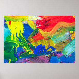 Abstrakter Kunsthintergrund. Handgemalter Hintergr Poster
