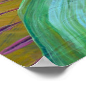 Abstrakter Kunsthintergrund. Handgemalter Hintergr Poster (Ecke)