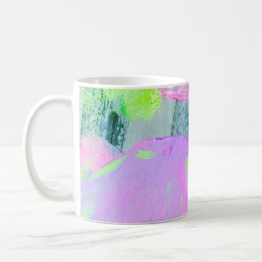 Abstrakter Kunsthintergrund handgezeichnete Acrylm Kaffeetasse (Links)