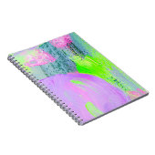 Abstrakter Kunsthintergrund handgezeichnete Acrylm Notizblock (Rechte Seite)