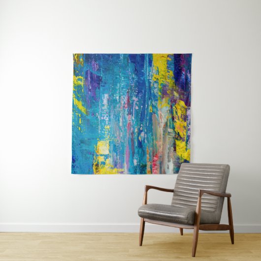 Abstrakter Kunsthintergrund. Ölmalerei auf Leinwan Wandteppich (Beispiel)